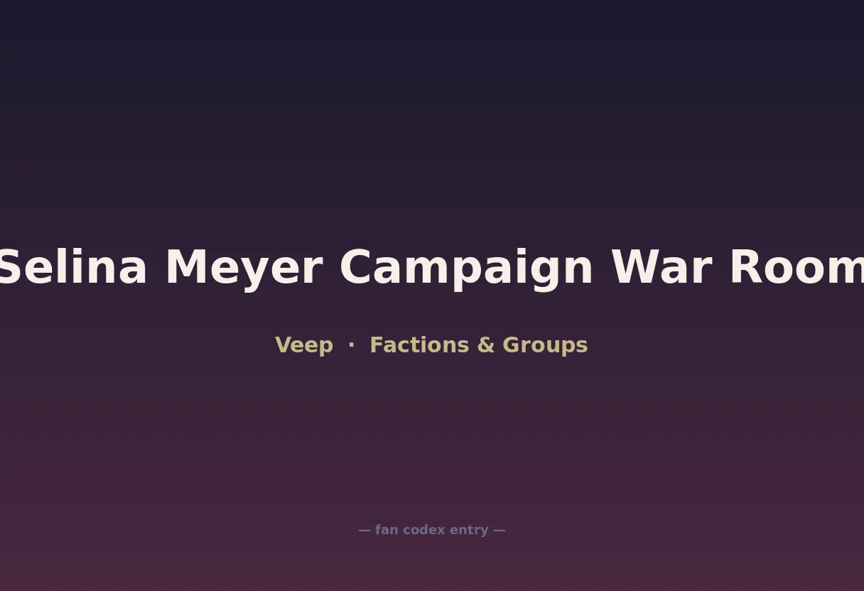 Selina Meyer Campaign War Room
