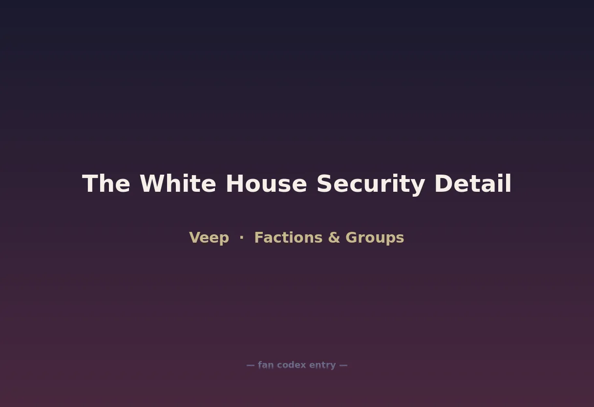 The White House Security Detail